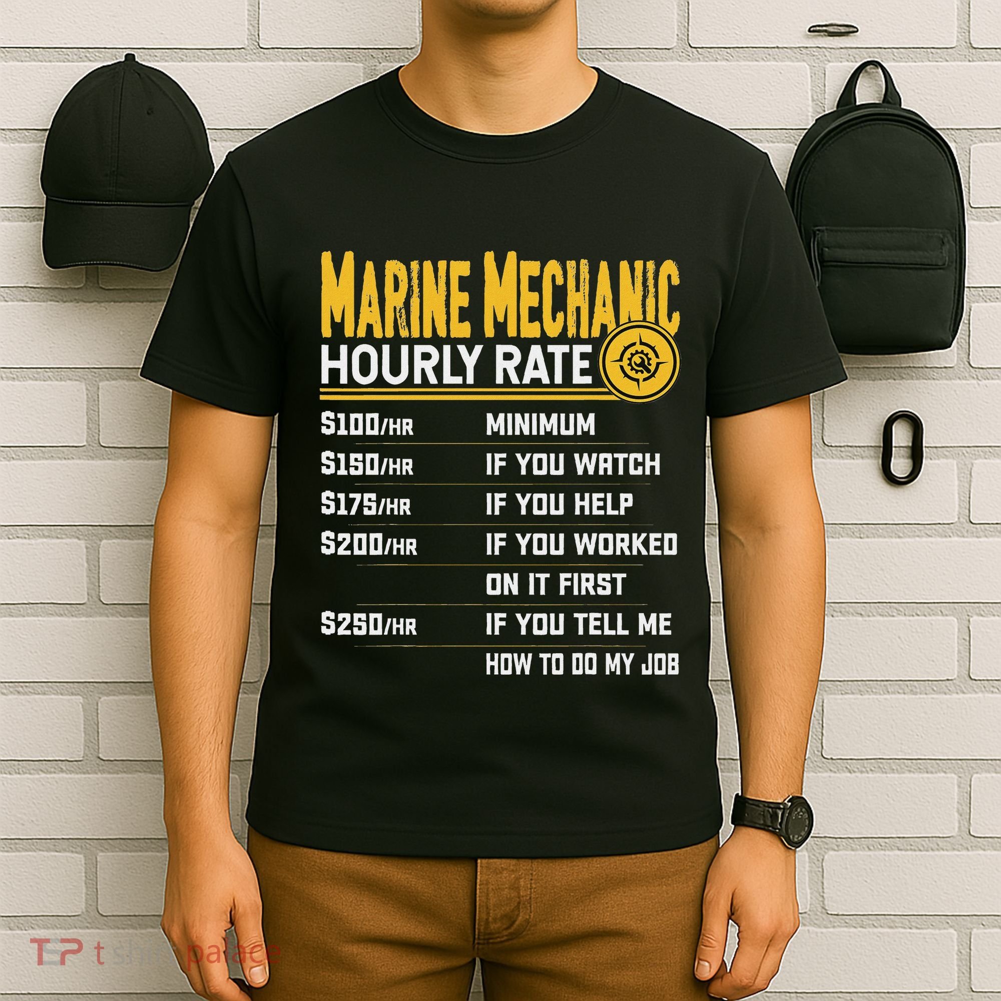 Best Marine Mechanic Hourly Rate T-Shirt
