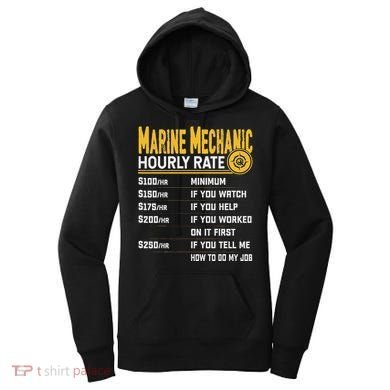 Best Marine Mechanic Hourly Rate Women's Hoodie