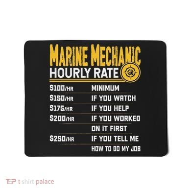 Best Marine Mechanic Hourly Rate Mousepad