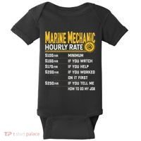 Best Marine Mechanic Hourly Rate Baby Bodysuit thumb 0