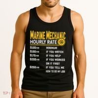 Best Marine Mechanic Hourly Rate Tank Top thumb 3