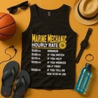 Best Marine Mechanic Hourly Rate Tank Top thumb 4