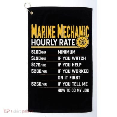 Best Marine Mechanic Hourly Rate Golf Towel