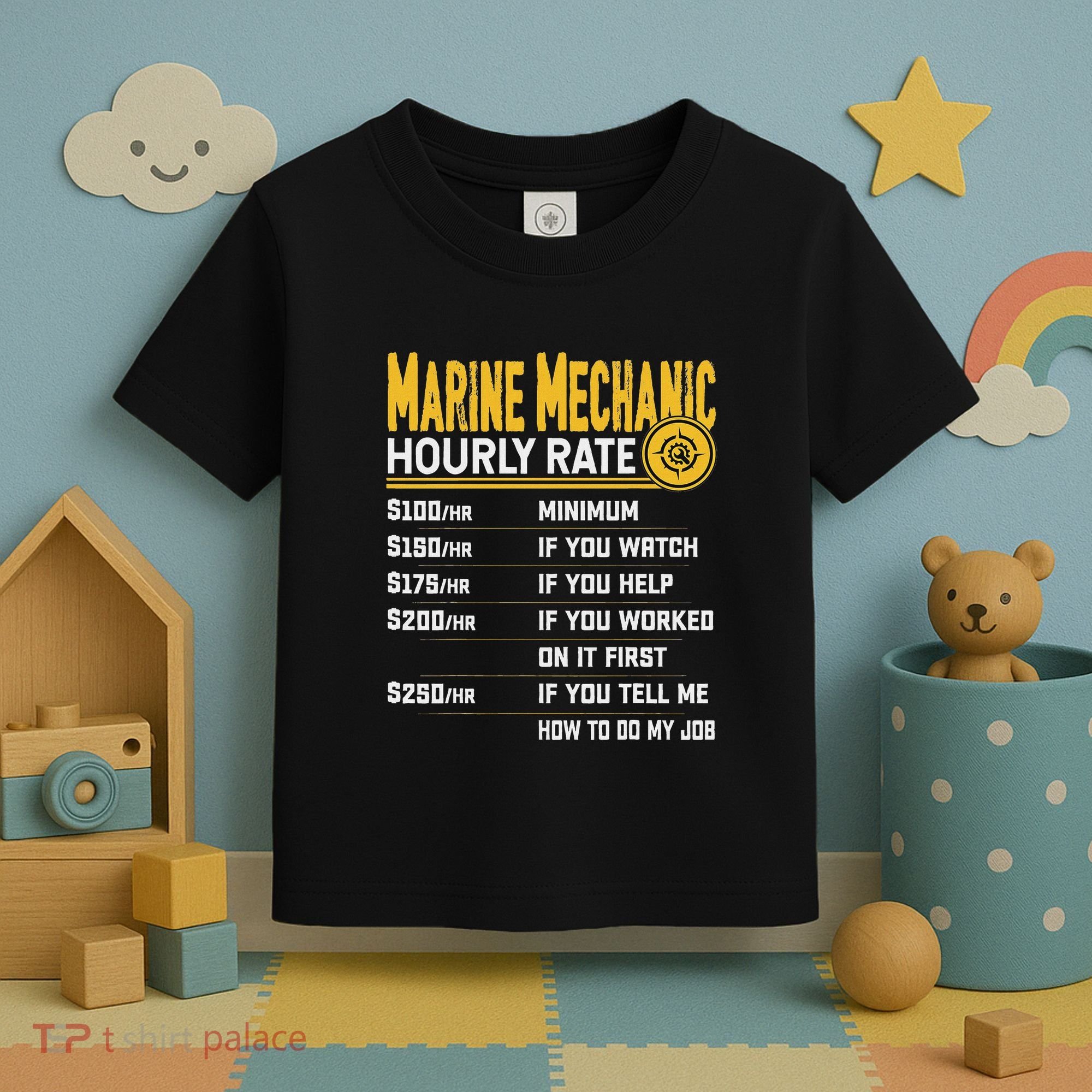 Best Marine Mechanic Hourly Rate Toddler T-Shirt