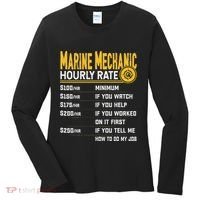 Best Marine Mechanic Hourly Rate Women's Long Sleeve Shirt thumb 0