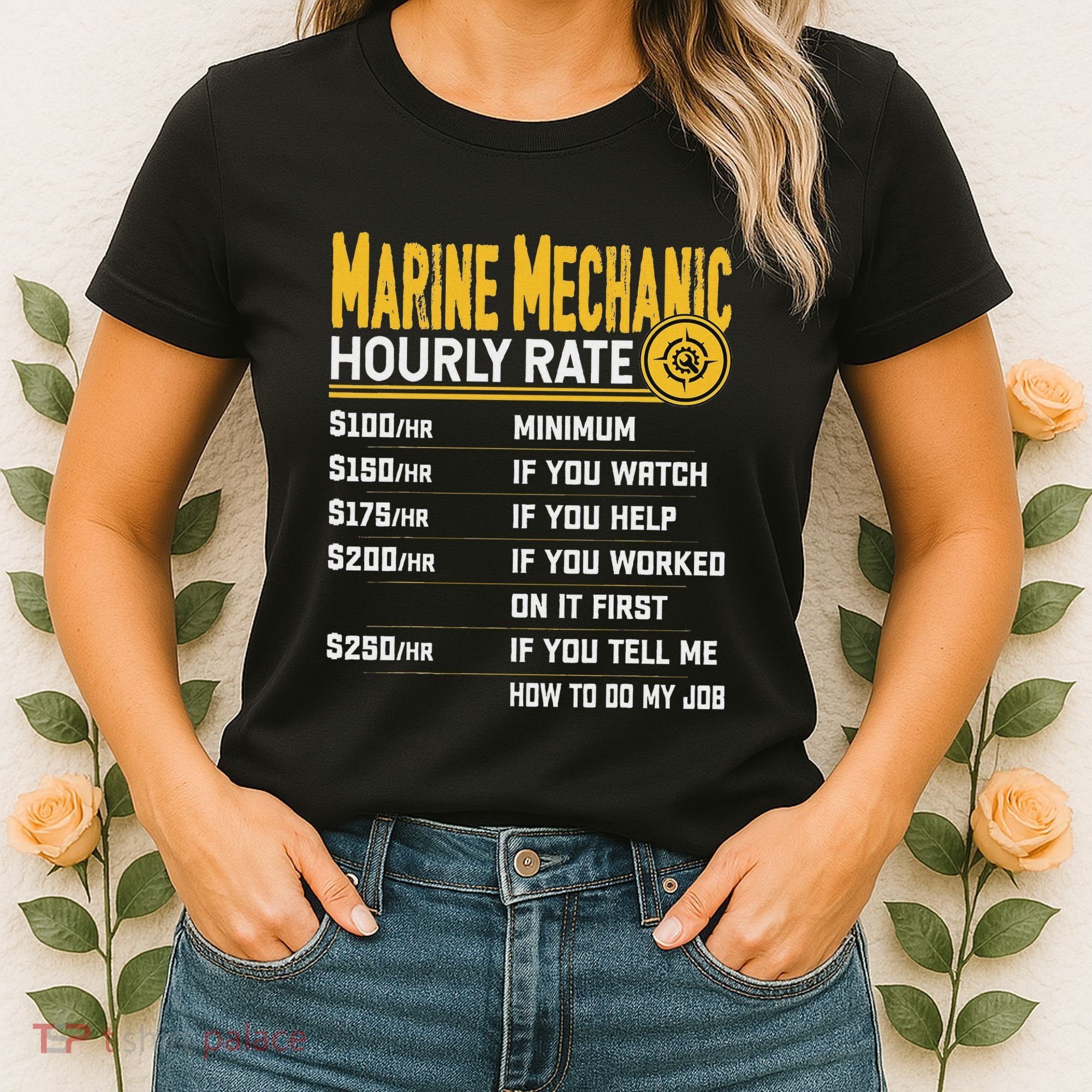 Best Marine Mechanic Hourly Rate Women's T-Shirt