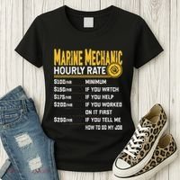 Best Marine Mechanic Hourly Rate Women's T-Shirt thumb 3