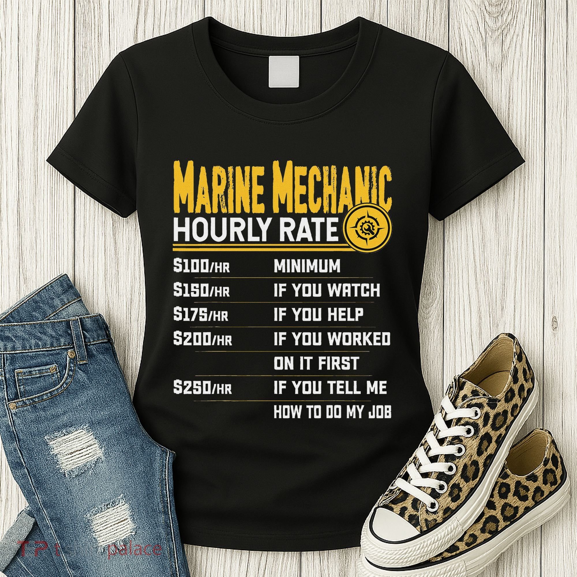 Best Marine Mechanic Hourly Rate Women's T-Shirt