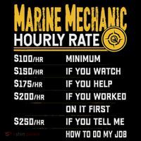 Best Marine Mechanic Hourly Rate Women's T-Shirt thumb 6