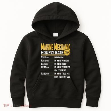 Best Marine Mechanic Hourly Rate Kids Hoodie