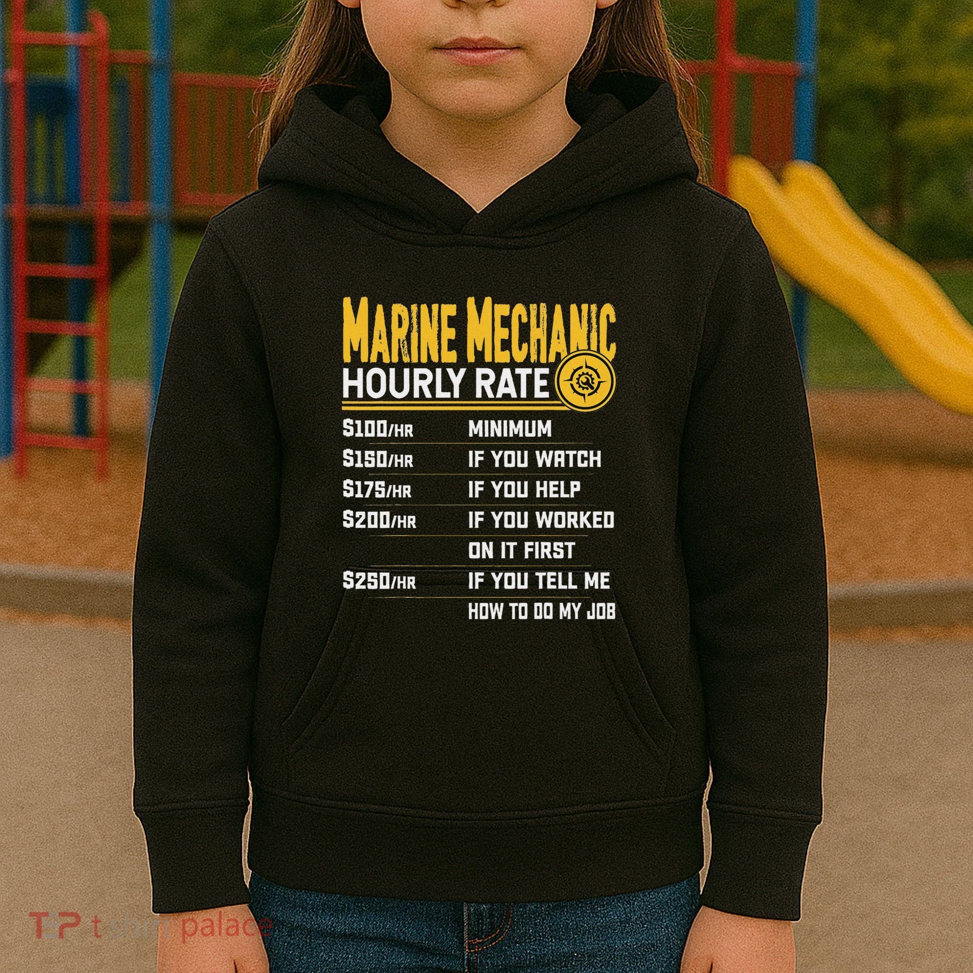 Best Marine Mechanic Hourly Rate Kids Hoodie