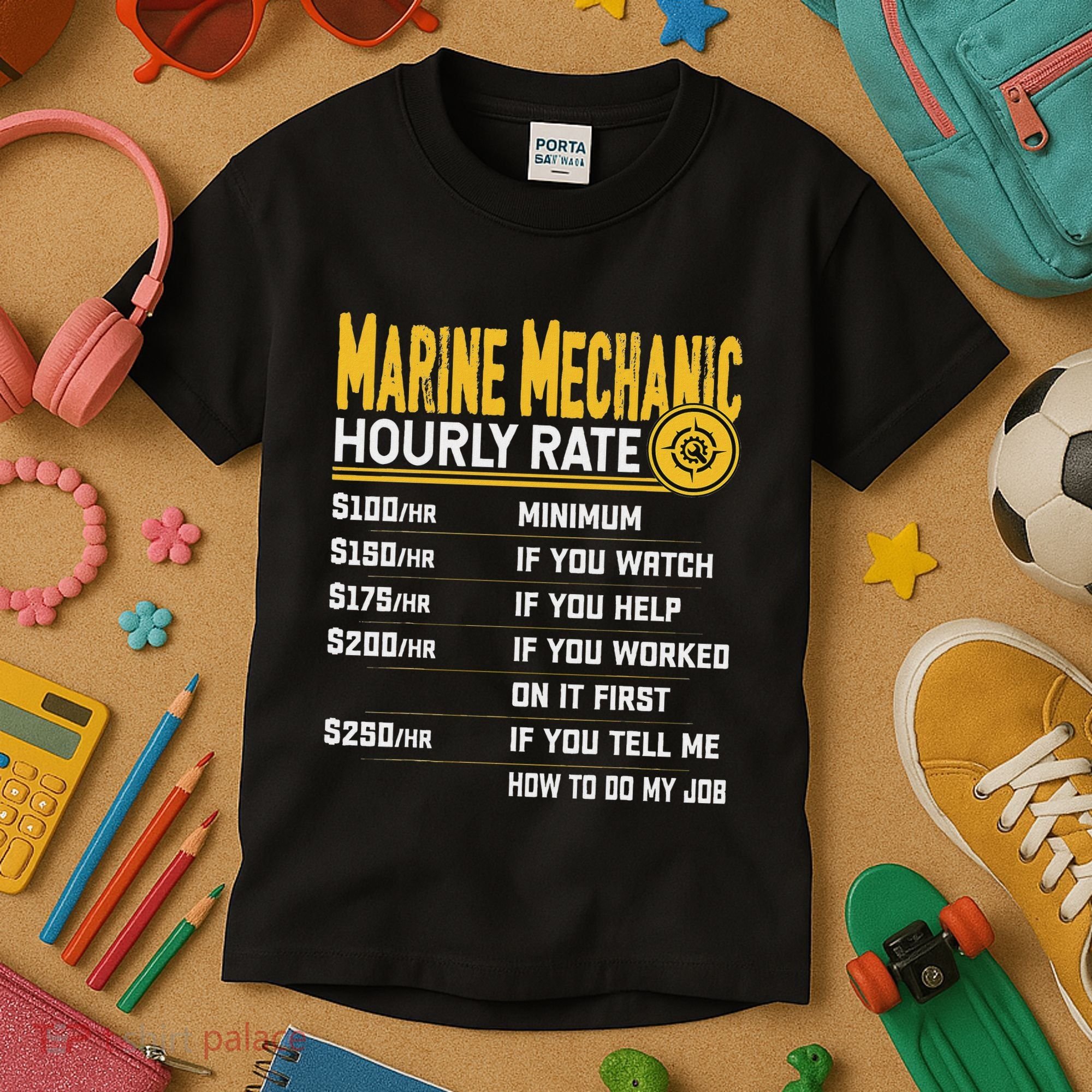 Best Marine Mechanic Hourly Rate Kids T-Shirt