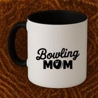 Bowling Mama Mom Mother Of Bowler With Who Bowl Funny Gift Coffee Mug thumb 2