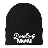 Bowling Mama Mom Mother Of Bowler With Who Bowl Funny Gift Beanie thumb 0