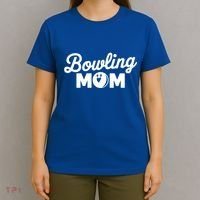 Bowling Mama Mom Mother Of Bowler With Who Bowl Funny Gift T-Shirt thumb 4
