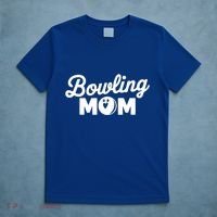 Bowling Mama Mom Mother Of Bowler With Who Bowl Funny Gift T-Shirt thumb 5