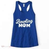 Bowling Mama Mom Mother Of Bowler With Who Bowl Funny Gift Women's Tank Top thumb 0