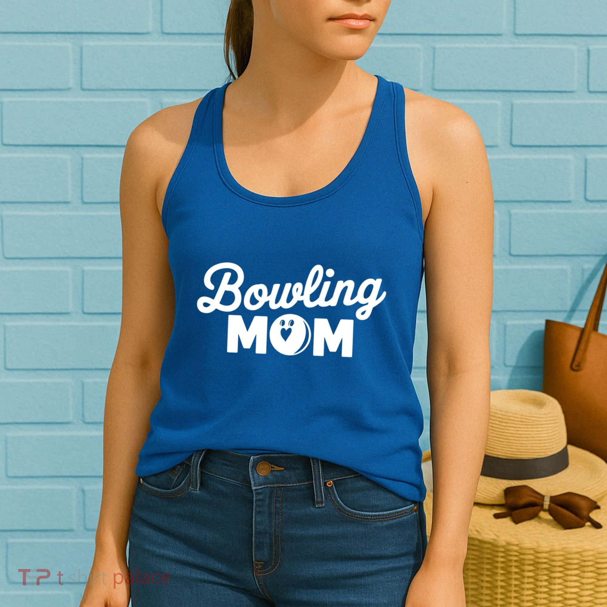 Bowling Mama Mom Mother Of Bowler With Who Bowl Funny Gift Women's Tank Top