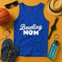 Bowling Mama Mom Mother Of Bowler With Who Bowl Funny Gift Tank Top thumb 4