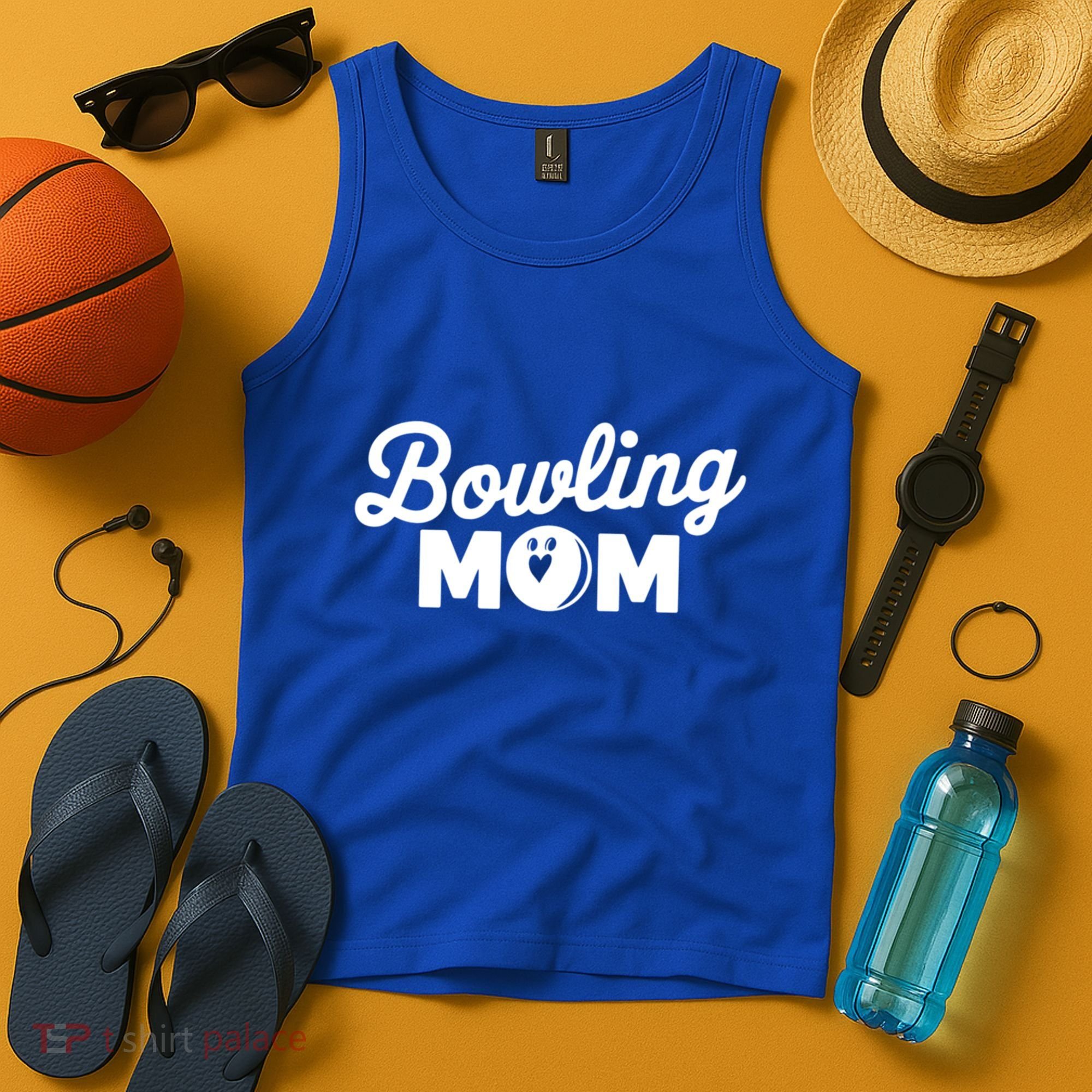 Bowling Mama Mom Mother Of Bowler With Who Bowl Funny Gift Tank Top
