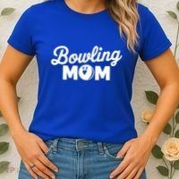 Bowling Mama Mom Mother Of Bowler With Who Bowl Funny Gift Women's T-Shirt thumb 2