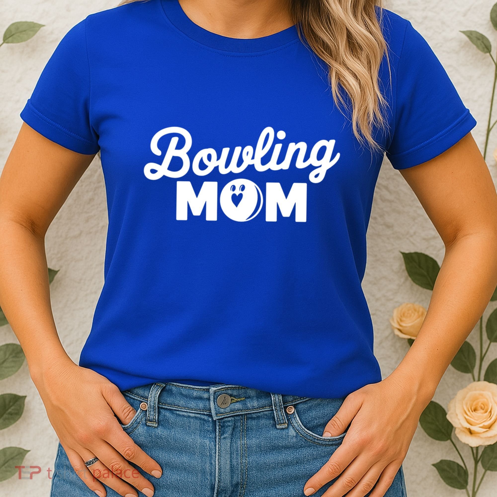 Bowling Mama Mom Mother Of Bowler With Who Bowl Funny Gift Women's T-Shirt