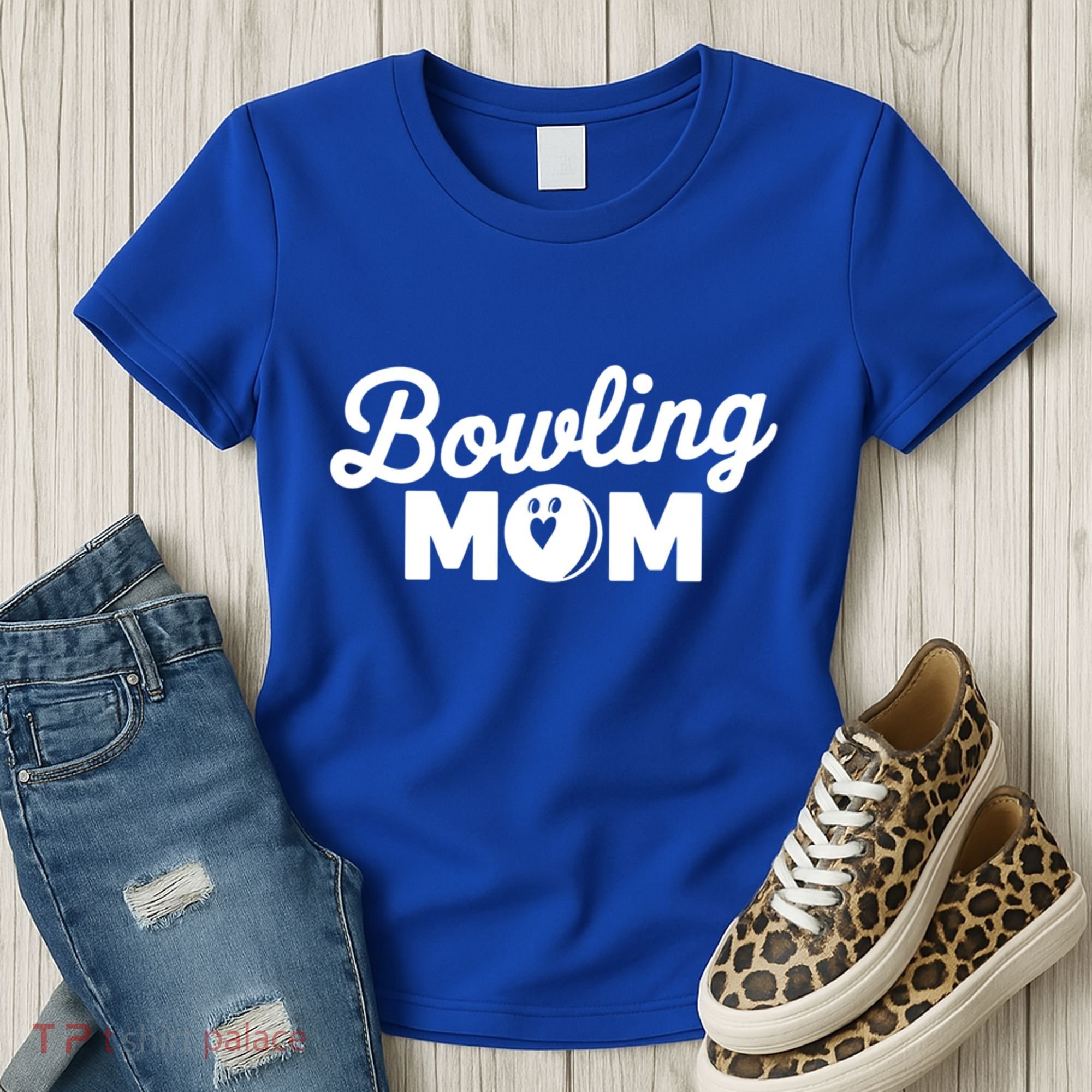 Bowling Mama Mom Mother Of Bowler With Who Bowl Funny Gift Women's T-Shirt