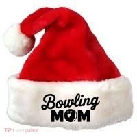 Bowling Mama Mom Mother Of Bowler With Who Bowl Funny Gift Santa Hat thumb 0