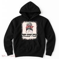 Baseball Mom Moms Against White Baseball Pants Hoodie thumb 0