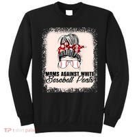 Baseball Mom Moms Against White Baseball Pants Sweatshirt thumb 0