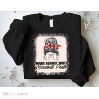 Baseball Mom Moms Against White Baseball Pants Sweatshirt thumb 2