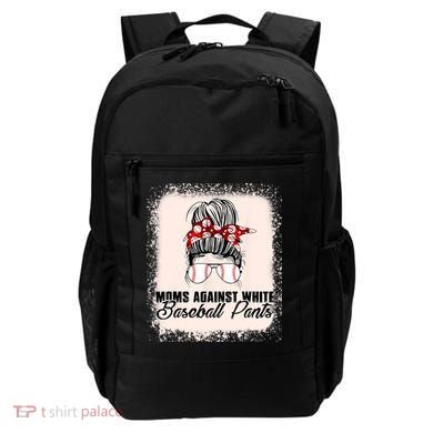 Baseball Mom Moms Against White Baseball Pants Backpack