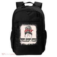 Baseball Mom Moms Against White Baseball Pants Backpack thumb 0