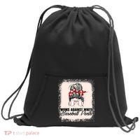 Baseball Mom Moms Against White Baseball Pants Sweatshirt Cinch Pack Bag thumb 0