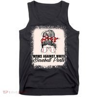 Baseball Mom Moms Against White Baseball Pants Tank Top thumb 0