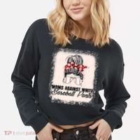 Baseball Mom Moms Against White Baseball Pants Cropped Pullover Crew thumb 2
