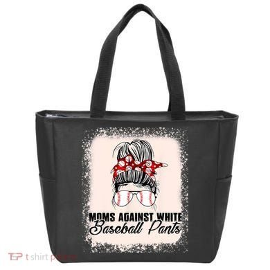 Baseball Mom Moms Against White Baseball Pants Tote Bag