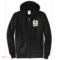 Baseball Mom Moms Against White Baseball Pants Full Zip Hoodie thumb 0