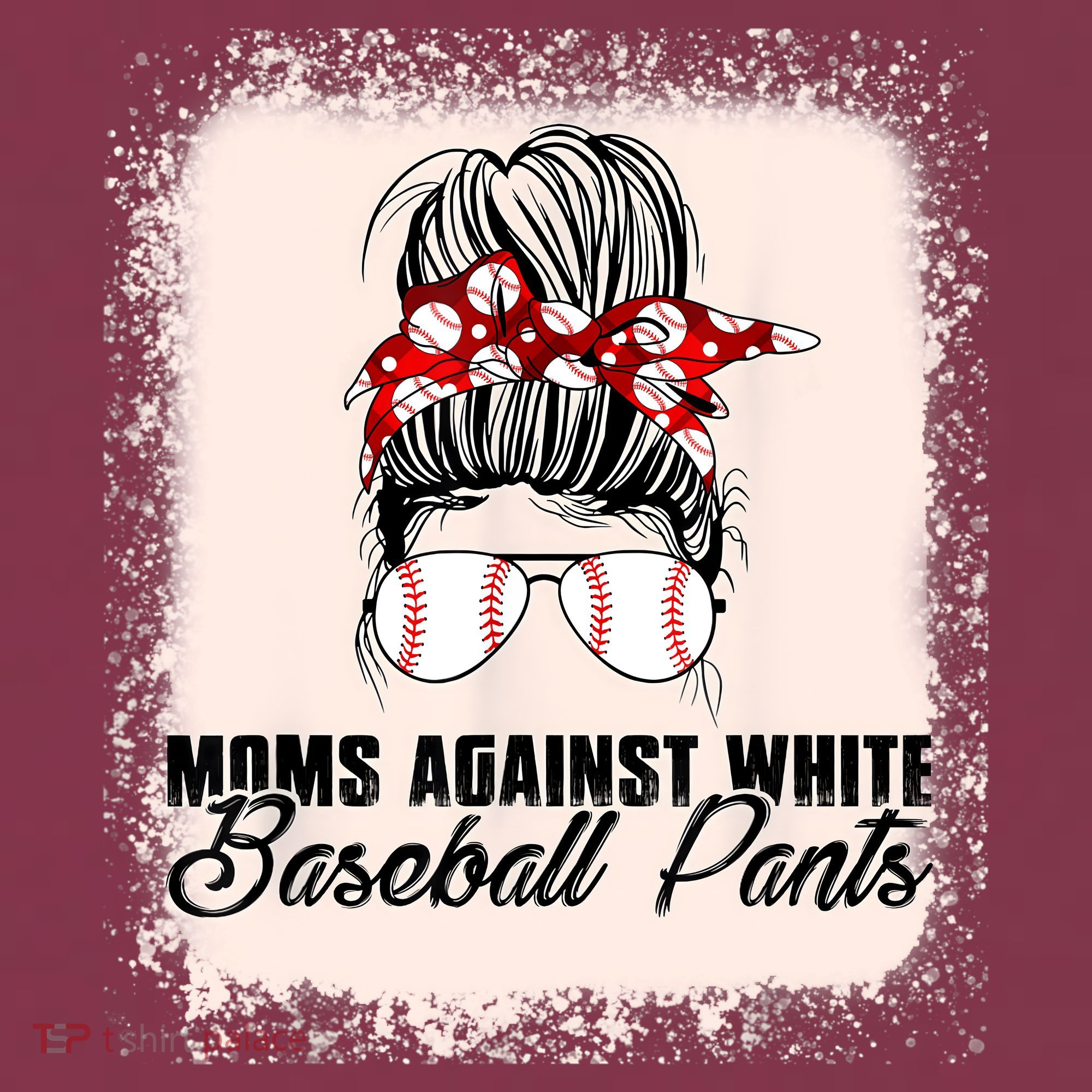 Baseball Mom Moms Against White Baseball Pants 16oz Travel Tumbler