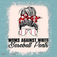 Baseball Mom Moms Against White Baseball Pants Sueded Cloud Jersey T-Shirt thumb 2