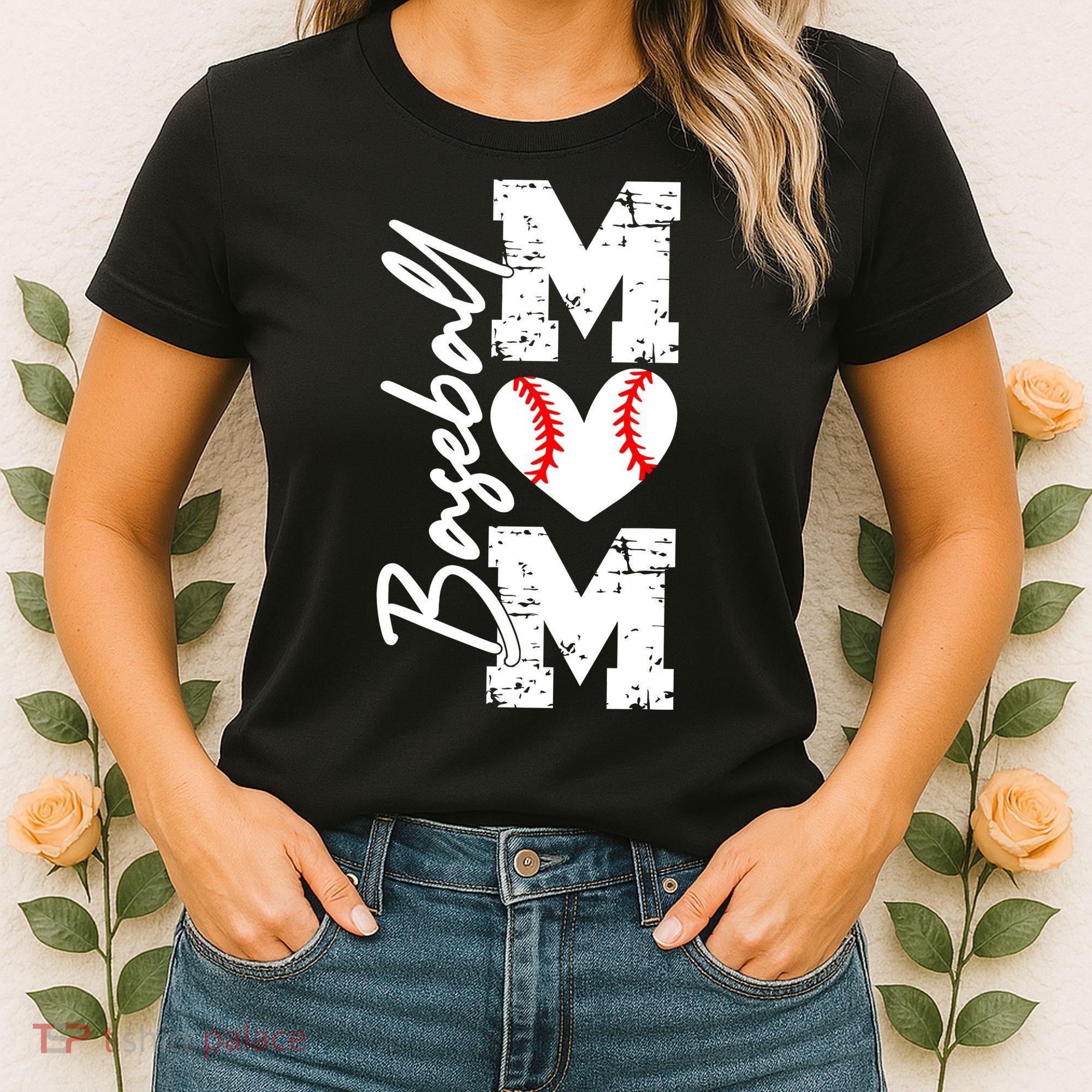 Baseball Mom Mothers Day Gifts Mom Game Day Women's T-Shirt