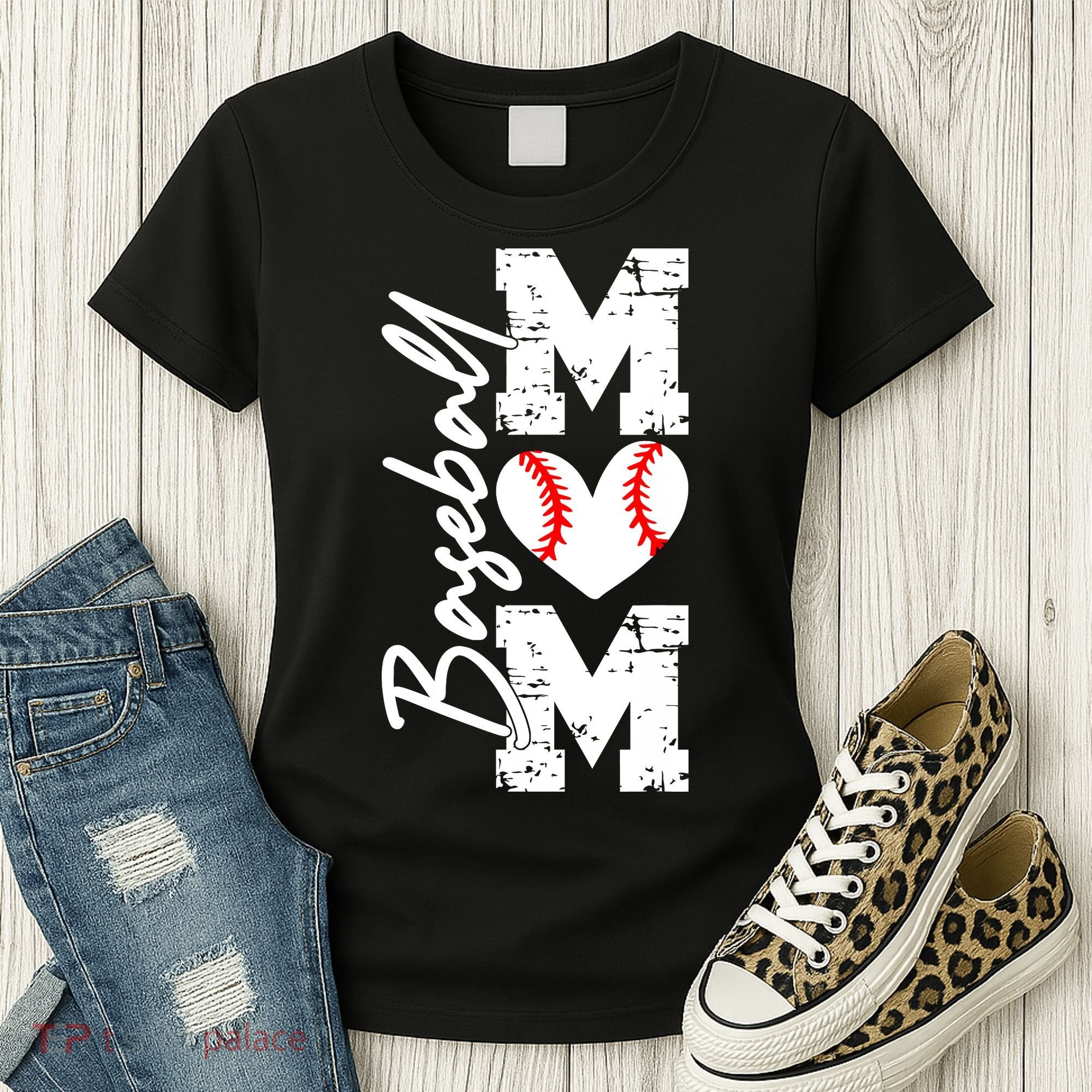 Baseball Mom Mothers Day Gifts Mom Game Day Women's T-Shirt