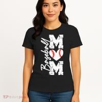 Baseball Mom Mothers Day Gifts Mom Game Day Women's T-Shirt thumb 4
