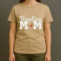 Bowling Mom Mothers Day Birthday Party For Women's Players T-Shirt thumb 4