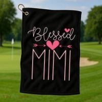 Blessed Mimi Mothers Day Grandparents Day Mimi Golf Towel thumb 1