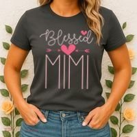 Blessed Mimi Mothers Day Grandparents Day Mimi Women's T-Shirt thumb 2