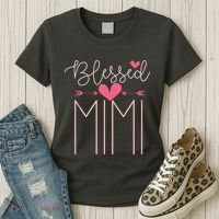 Blessed Mimi Mothers Day Grandparents Day Mimi Women's T-Shirt thumb 3