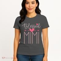 Blessed Mimi Mothers Day Grandparents Day Mimi Women's T-Shirt thumb 4