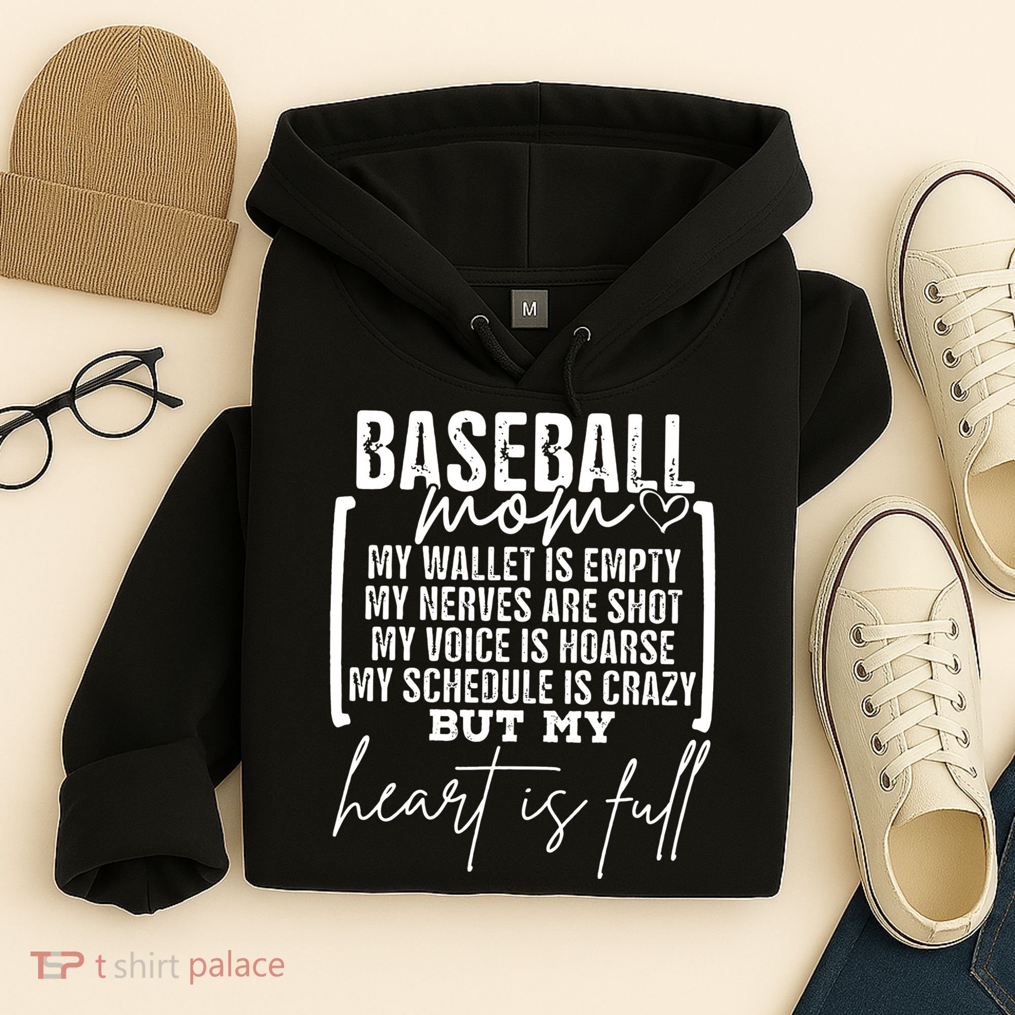 Baseball Mom My Wallet Is Empty My Nerves Are Shot Hoodie