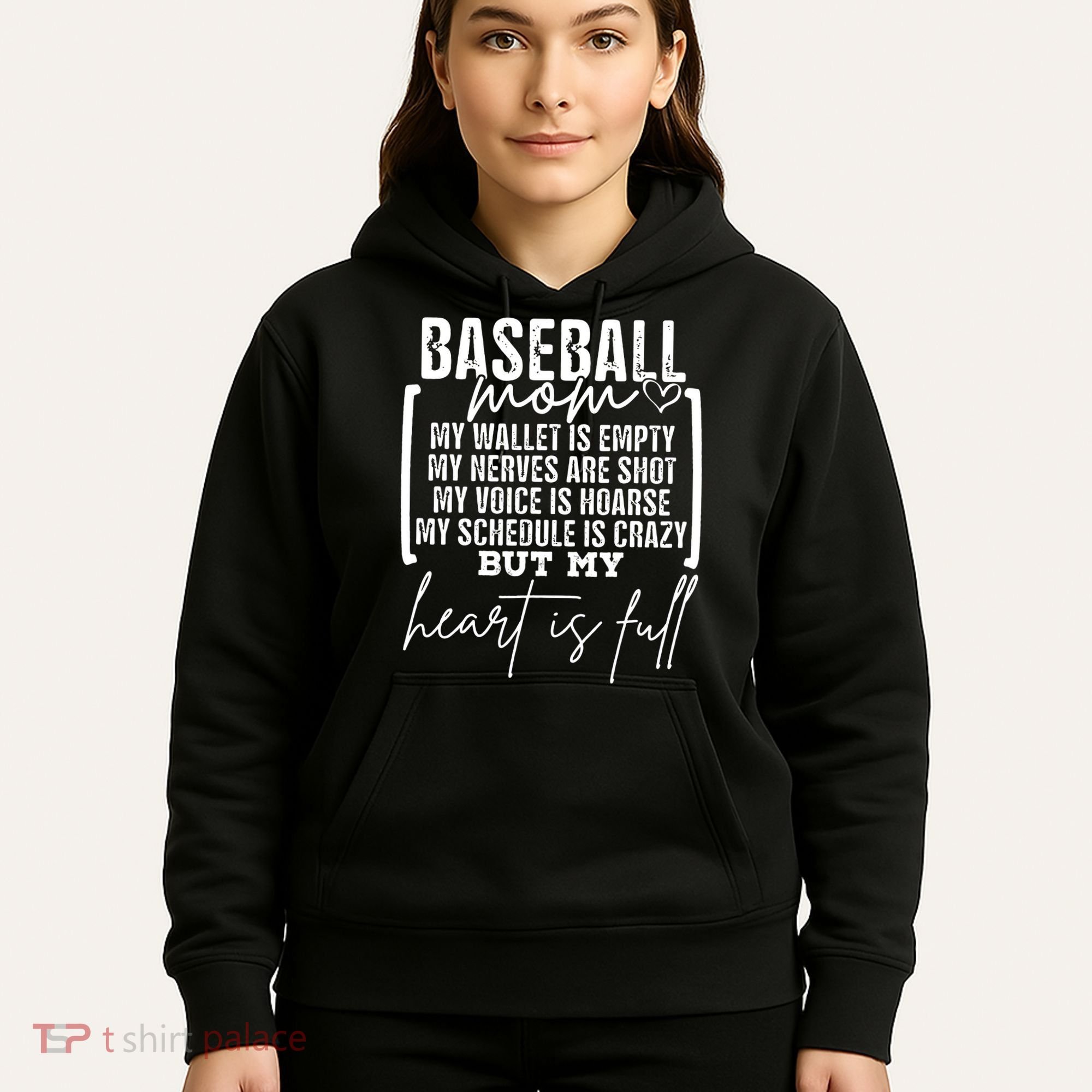 Baseball Mom My Wallet Is Empty My Nerves Are Shot Hoodie
